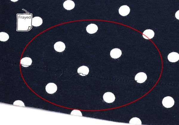 tricot COMME des GARCONS Dot Print Tank Navy White Size S