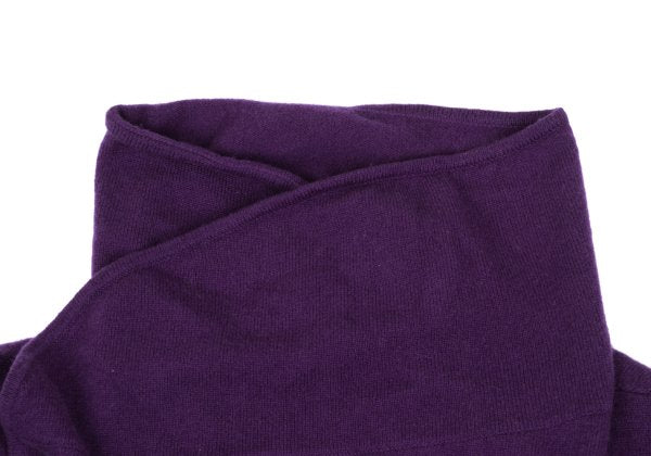 ZUCCA Cashmere Wrap Knit Cardigan Purple Size M
