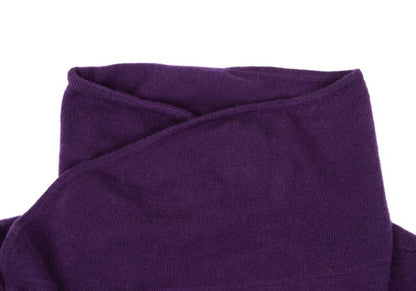 ZUCCA Cashmere Wrap Knit Cardigan Purple Size M