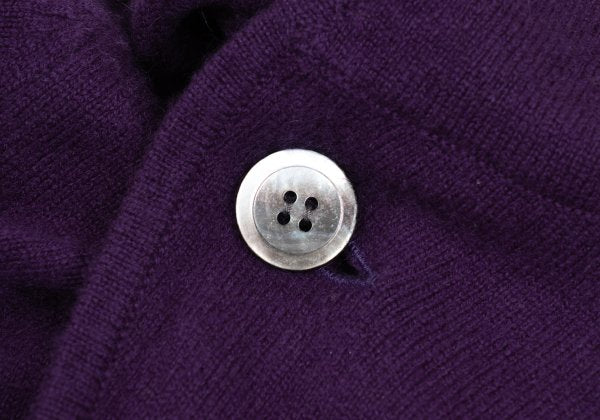 ZUCCA Cashmere Wrap Knit Cardigan Purple Size M