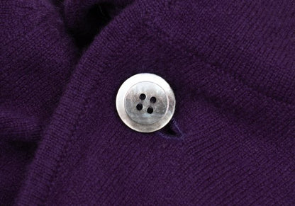 ZUCCA Cashmere Wrap Knit Cardigan Purple Size M