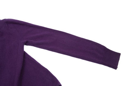 ZUCCA Cashmere Wrap Knit Cardigan Purple Size M