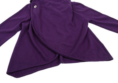 ZUCCA Cashmere Wrap Knit Cardigan Purple Size M