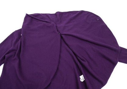 ZUCCA Cashmere Wrap Knit Cardigan Purple Size M