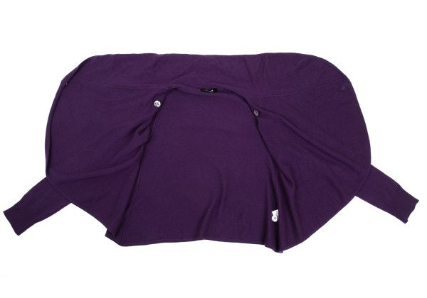 ZUCCA Cashmere Wrap Knit Cardigan Purple Size M