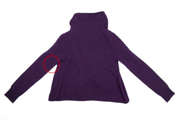 ZUCCA Cashmere Wrap Knit Cardigan Purple Size M
