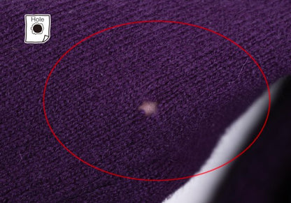 ZUCCA Cashmere Wrap Knit Cardigan Purple Size M