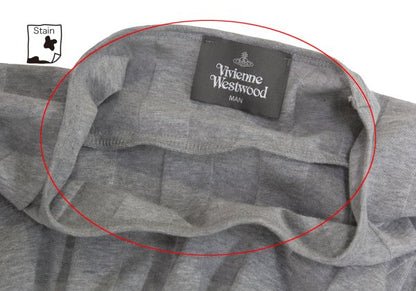 Vivienne Westwood MAN Orb Embroidered T-Shirt Gray Size F