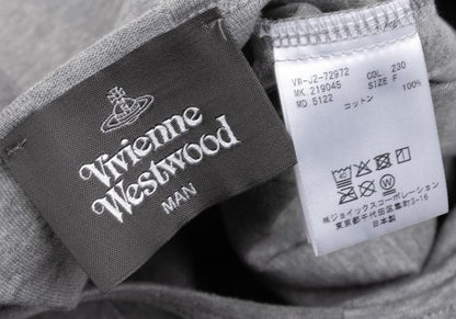 Vivienne Westwood MAN Orb Embroidered T-Shirt Gray Size F