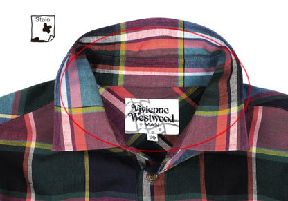 Vivienne Westwood MAN Cotton Linen Sleeve Shirt Size 50