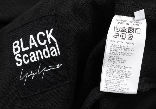 BLACK Scandal Yohji Yamamoto 25SS Cotton Work Black Size 1