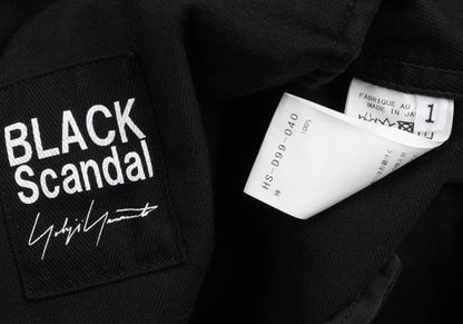 BLACK Scandal Yohji Yamamoto 25SS Cotton Work Black Size 1