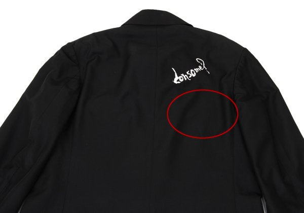 Yohji Yamamoto POUR HOMME 23SS Back Jacket Black Size 2