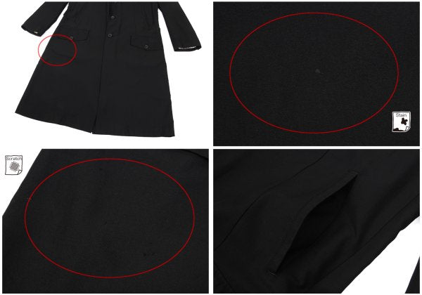 Yohji Yamamoto POUR HOMME 23SS Back Jacket Black Size 2