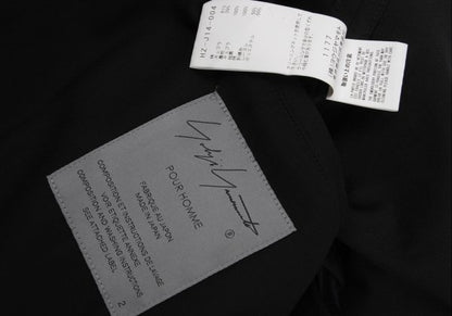 Yohji Yamamoto POUR HOMME 23SS Back Jacket Black Size 2