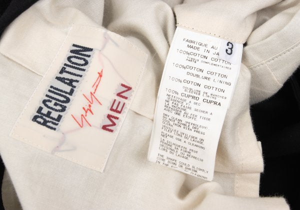 REGULATION Yohji Yamamoto MEN Cotton Jacket Black Size 3