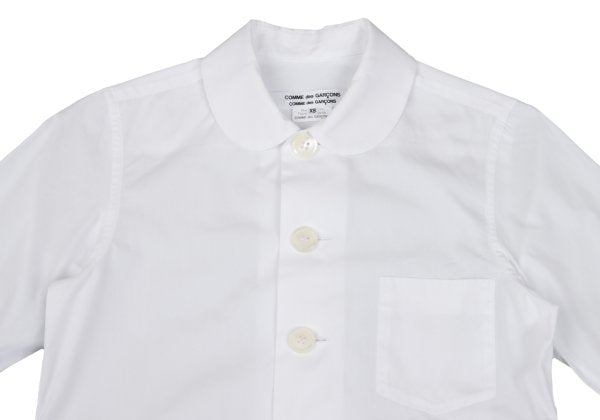 COMME des GARCONS Big Button Round Shirt White Size XS