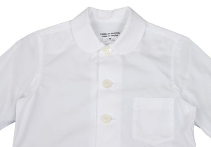 COMME des GARCONS Big Button Round Shirt White Size XS