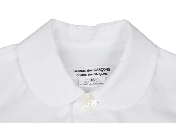 COMME des GARCONS Big Button Round Shirt White Size XS