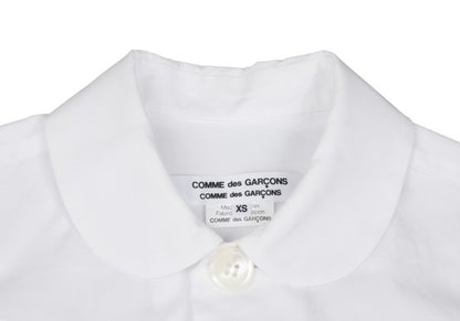 COMME des GARCONS Big Button Round Shirt White Size XS