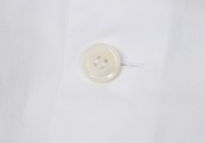 COMME des GARCONS Big Button Round Shirt White Size XS