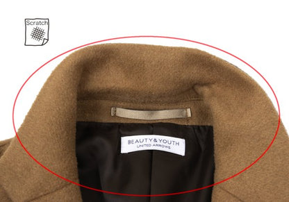 BEAUTY & YOUTH TUNITED ARROWS Wool Blend Coat Brown Size M