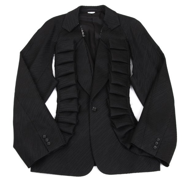 COMME des GARCONS HOMME PLUS 25SS Raw Jacket Black Size L