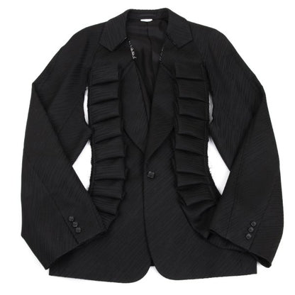 COMME des GARCONS HOMME PLUS 25SS Raw Jacket Black Size L