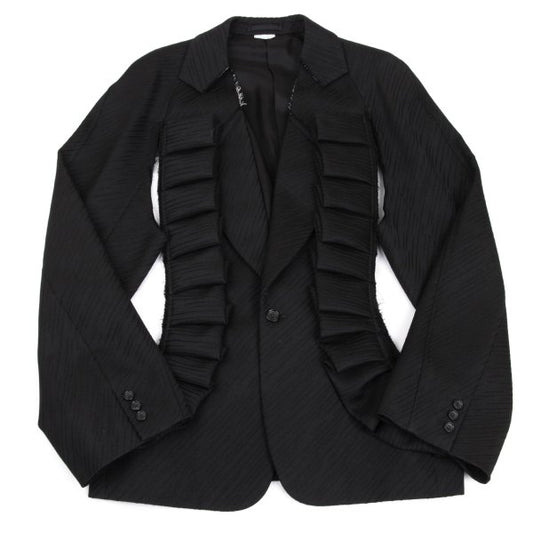 COMME des GARCONS HOMME PLUS 25SS Raw Jacket Black Size L