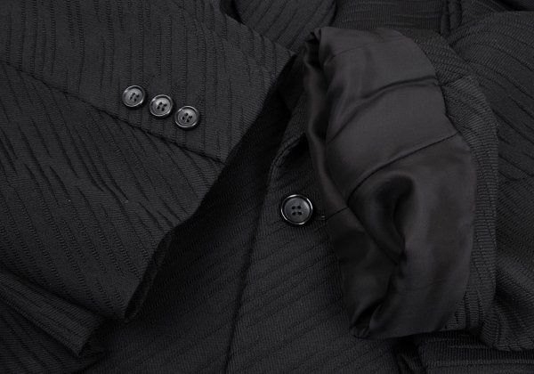 COMME des GARCONS HOMME PLUS 25SS Raw Jacket Black Size L