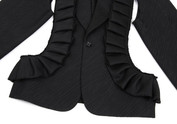 COMME des GARCONS HOMME PLUS 25SS Raw Jacket Black Size L