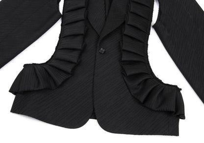 COMME des GARCONS HOMME PLUS 25SS Raw Jacket Black Size L