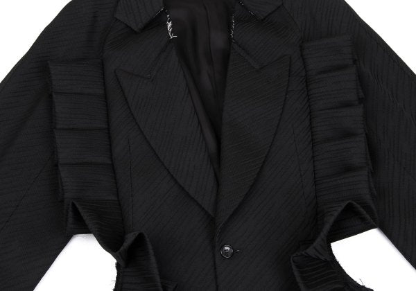 COMME des GARCONS HOMME PLUS 25SS Raw Jacket Black Size L