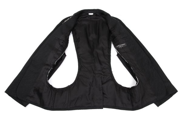 COMME des GARCONS HOMME PLUS 25SS Raw Jacket Black Size L