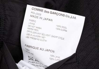 COMME des GARCONS HOMME PLUS 25SS Raw Jacket Black Size L