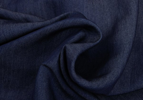 LANVIN Indigo Dye Bow-Tie Neck Long Sleeve Shirt Size 50
