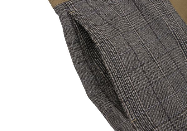 Paul smith RED EAR Cotton Linen Glen Beige Gray Pants Size XL