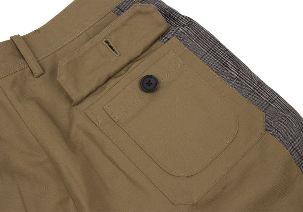 Paul smith RED EAR Cotton Linen Glen Beige Gray Pants Size XL