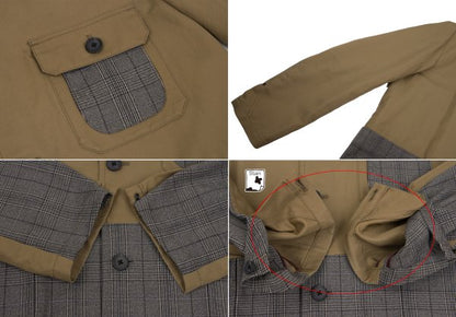 Paul smith RED EAR Glen Check Mixed Jacket Beige Size L