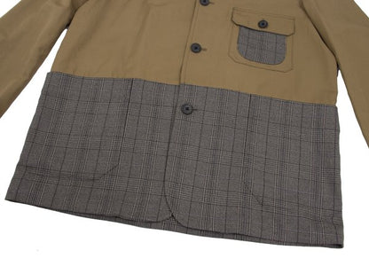 Paul smith RED EAR Glen Check Mixed Jacket Beige Size L
