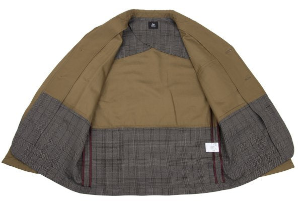 Paul smith RED EAR Glen Check Mixed Jacket Beige Size L