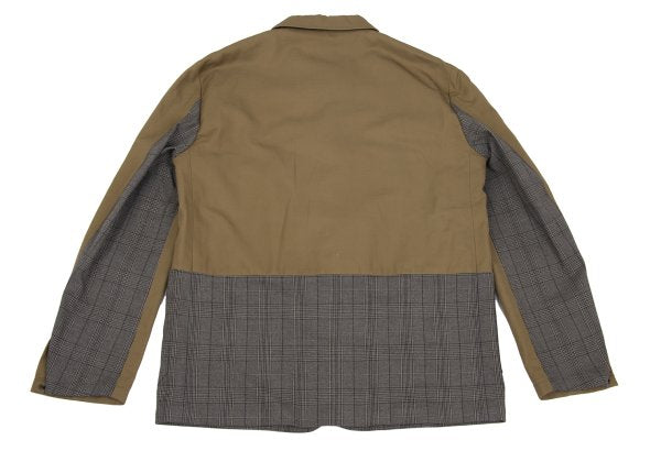 Paul smith RED EAR Glen Check Mixed Jacket Beige Size L