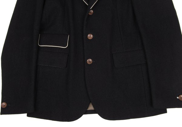 Paul Smith JEANS Wool Piping Design 3B Jacket Black Size L