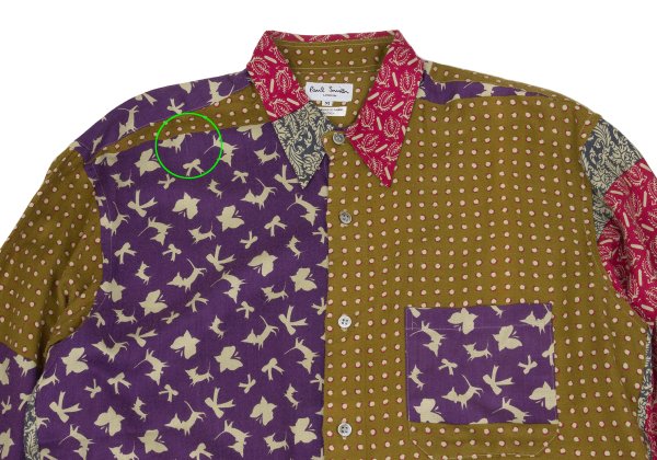 Paul Smith LONDON Crazy Pattern Rayon Shirt Multi Size M