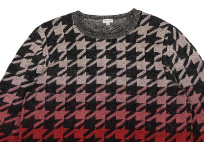 Paul Smith Mohair Blend Houndstooth Knit Red Size XL