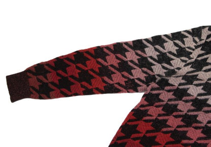 Paul Smith Mohair Blend Houndstooth Knit Red Size XL