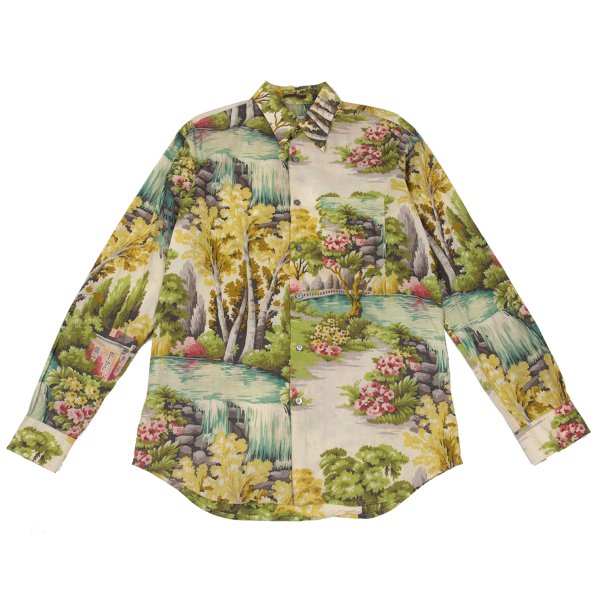 Paul Smith Floral Long Sleeve Shirt Yellow Multi Size M