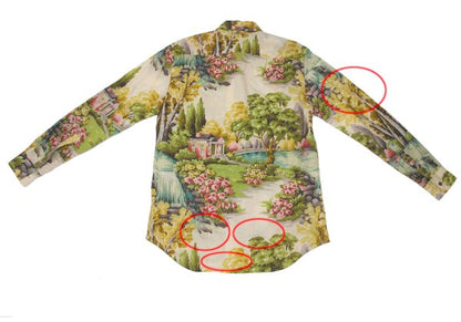 Paul Smith Floral Long Sleeve Shirt Yellow Multi Size M