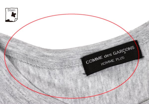 COMME des GARCONS HOMME PLUS Cotton T-Shirt Gray Size M
