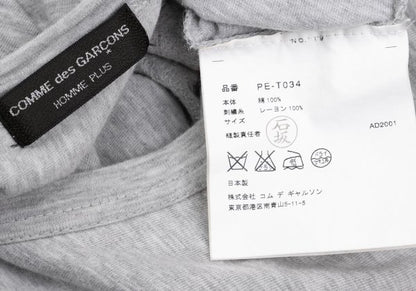 COMME des GARCONS HOMME PLUS Cotton T-Shirt Gray Size M